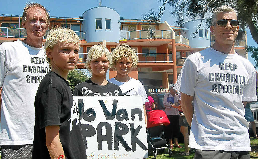 Cabarita residents Mark Edwards, Zane Marshall, Jai Ross, Dan Sinclair and Luke Schwartz. Cabarita residents Mark Edwards, Zane Marshall, Jai Ross, Dan Sinclair and Luke Schwartz.